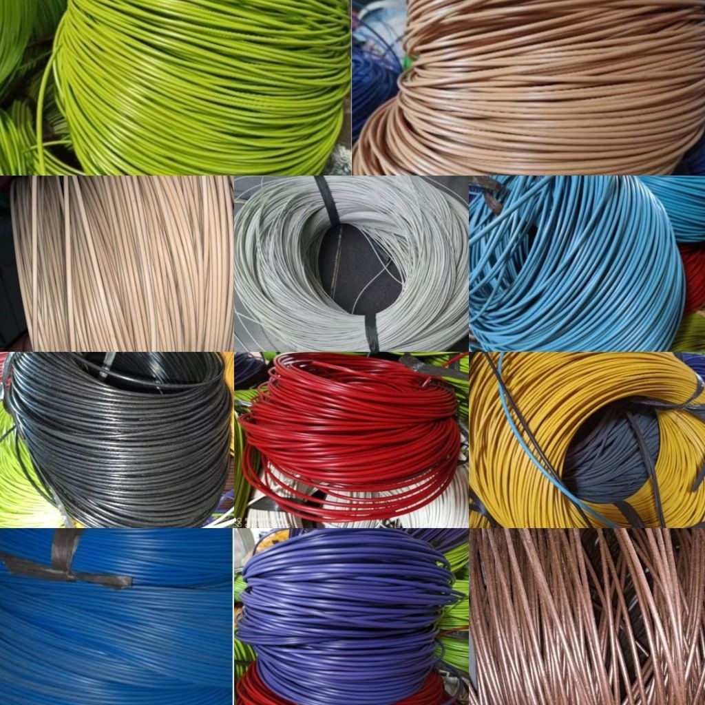 Bahan anyaman rotan sintetis bulat/pitrit sintetis buat kerajinan persetengah kilogram