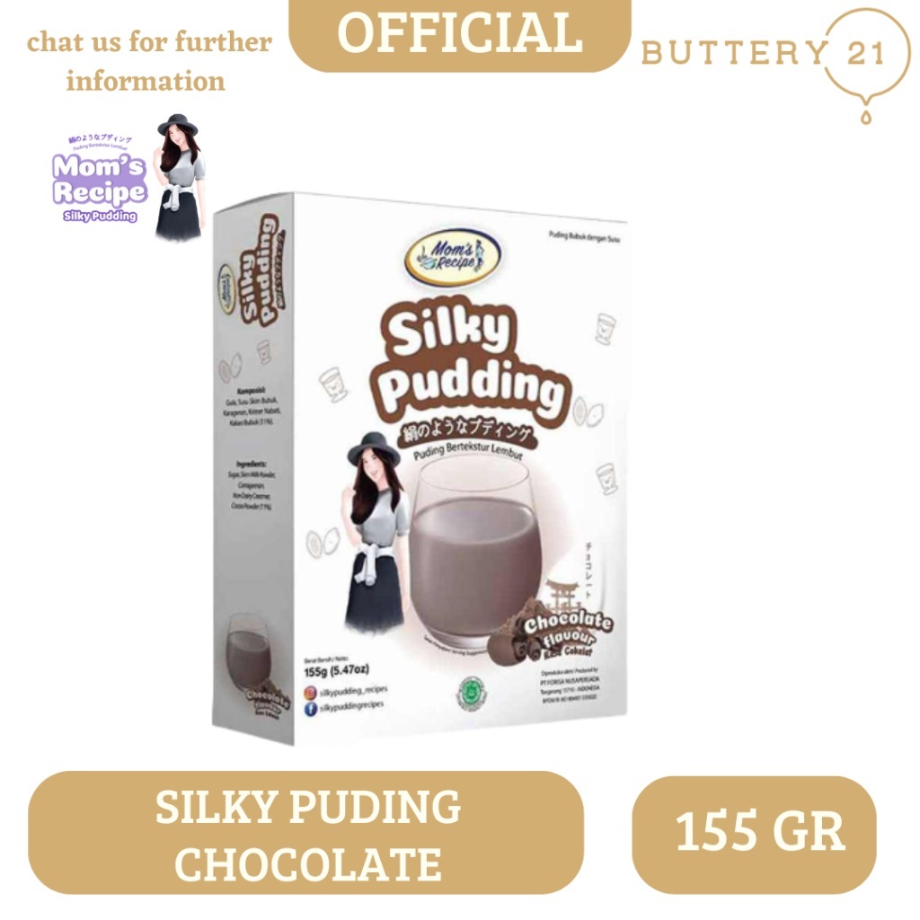 

[oddsolshop] pekanbaru/Mom's Recipe Silky Pudding Chocolate 155GR Bahan Puding Coklat