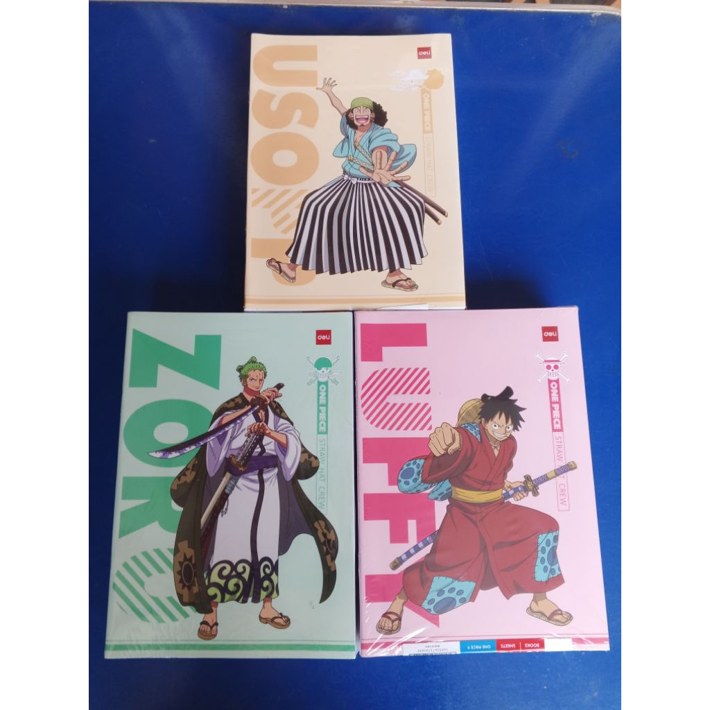 

Buku Tulis Boxy Deli 42 Lembar One Piece Series (10PCS) Buku Sekolah Besar Deli B5 Anime Import