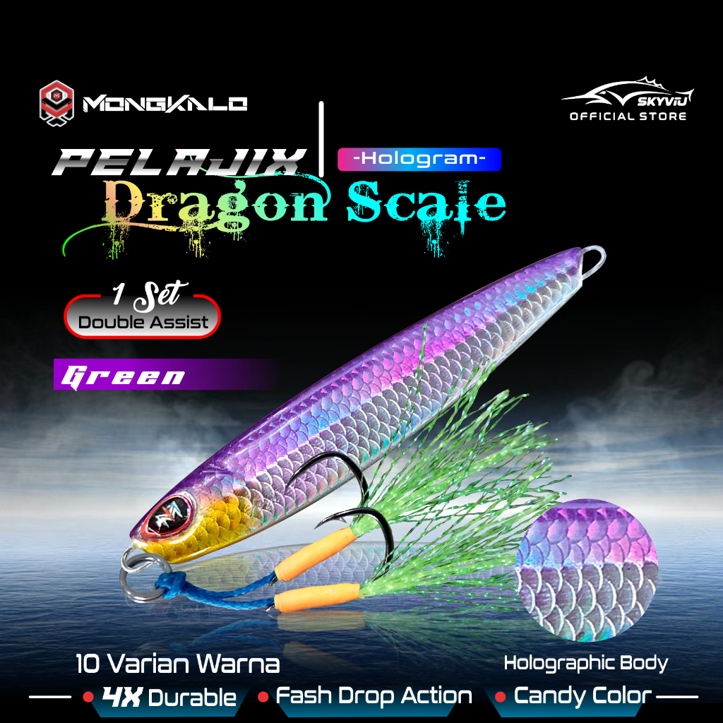 Mongkalo Pelajix Sisik-Kecil noGID noMotif Candy 30 Ungu