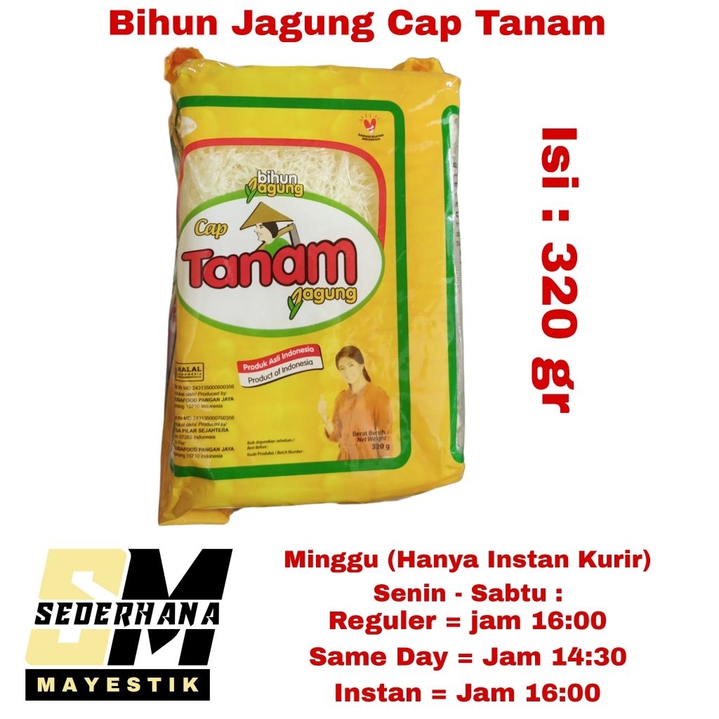 

Bihun Jagung Cap Tanam 320gr 320 gr