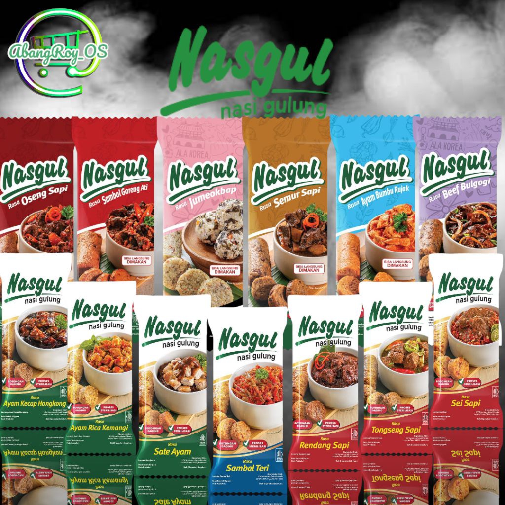 

Nasgul nasi gulung siap makan siap santap 80g