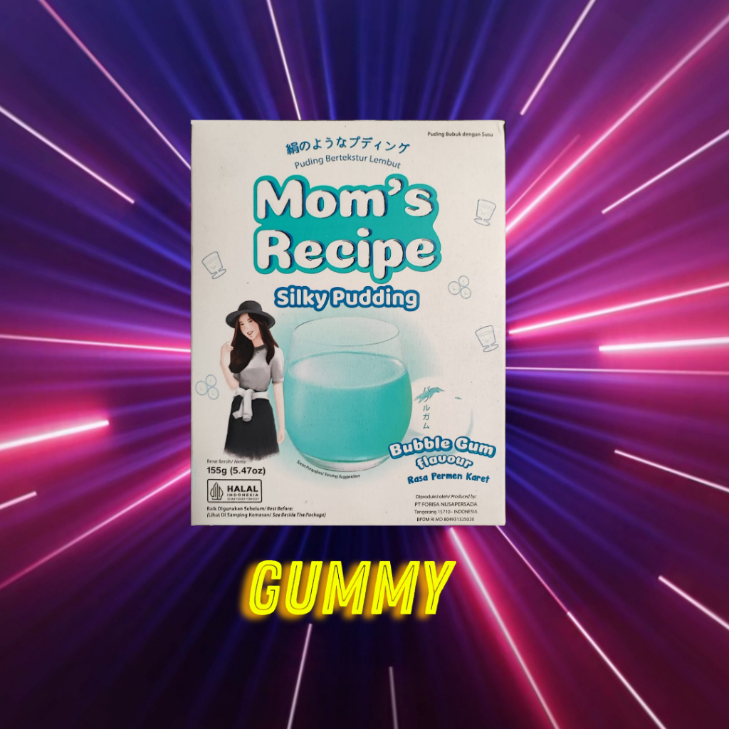 

[oddsolshop] pekanbaru/Mom's Recipe Silky Pudding Bubble Gum 155GR Bahan Puding Permen Karet