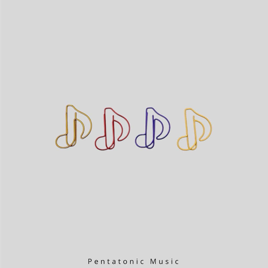 

Mini Quaver Paper Clip Jepit Klip Kertas Not Balok Pentatonic Music Gift