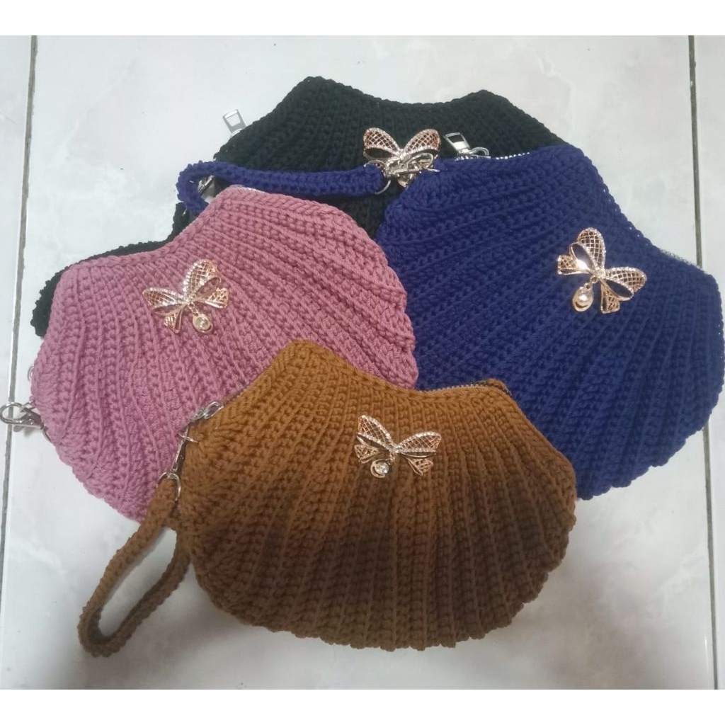 Dompet Rajut / Dompet Hp Rajut / Dompet Wanita Rajut