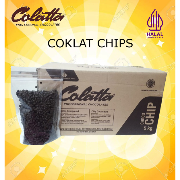 

[oddsolshop] pekanbaru/Chip Mini Colatta Repack 1KG Bahan Kue Baking Mix Cake