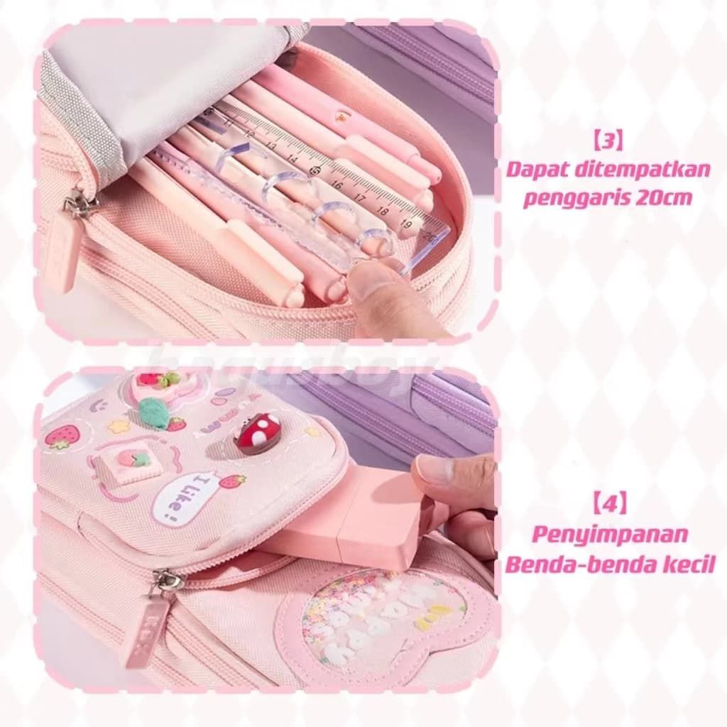 

Tempat pensil tahan air/Tempat pensil anak/tempat pensil multifungsi/Tempat pensil lucu kapasitas besar