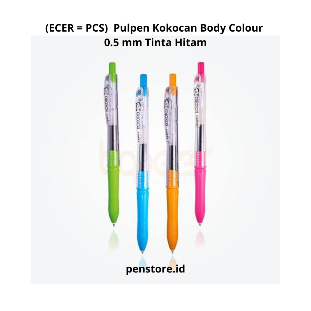 

(ecer=pcs) Pulpen Kokocan Tinta Hitam 0.5 (1 biji)- Bolpen Snowcan Body Colour 0.5 - Pen Gel Cetekan Warna Tinta Hitam