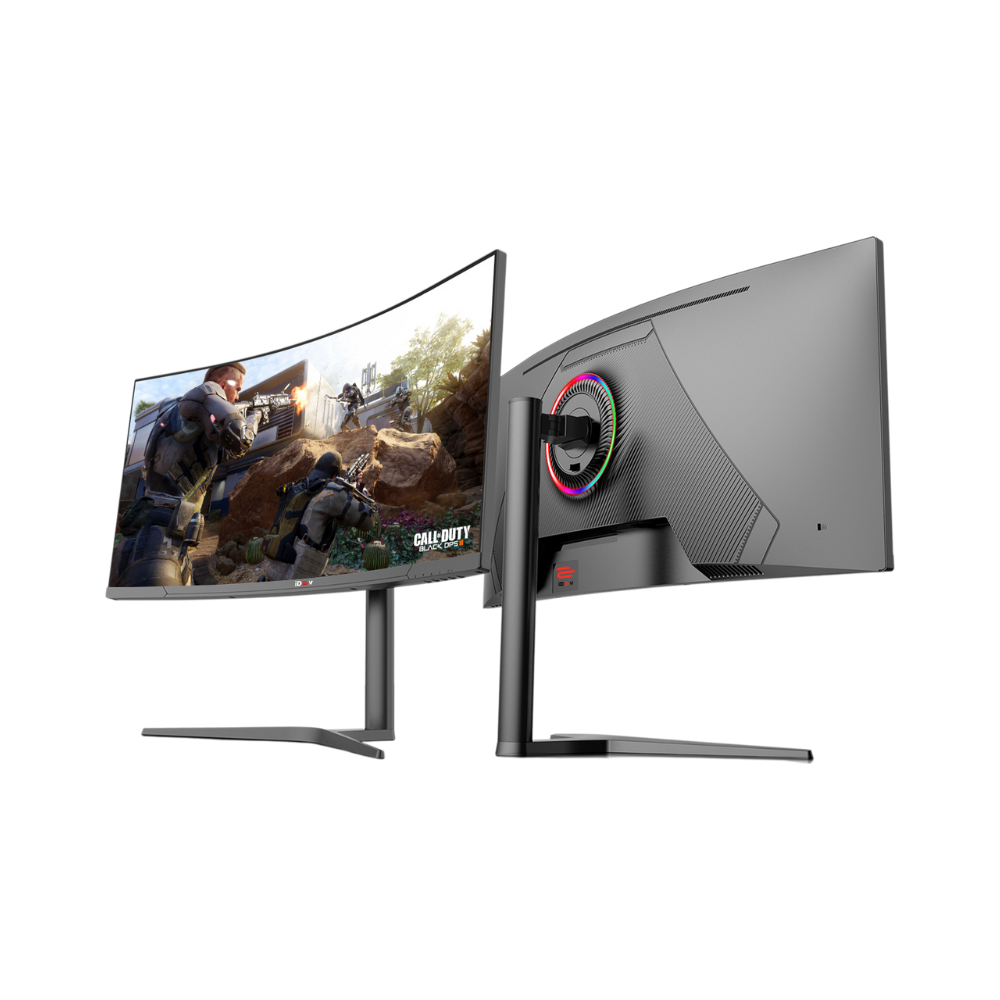 iDev  Monitor Gaming Curved 34 Inch 165Hz Ultrawide WQHD G-SYNC FreeSync