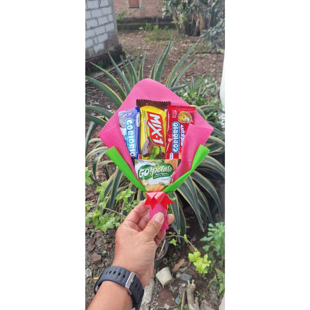 buket jajan 5000 / buket snack ./ hampers anak anak / bucket jajan/ buket 4 snack