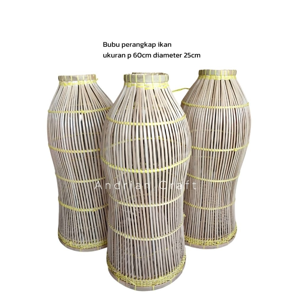 Termurah Bubu perangkap ikan/jebakan ikan/bubu perangkap ikan bambu ukuran ideal 60cm