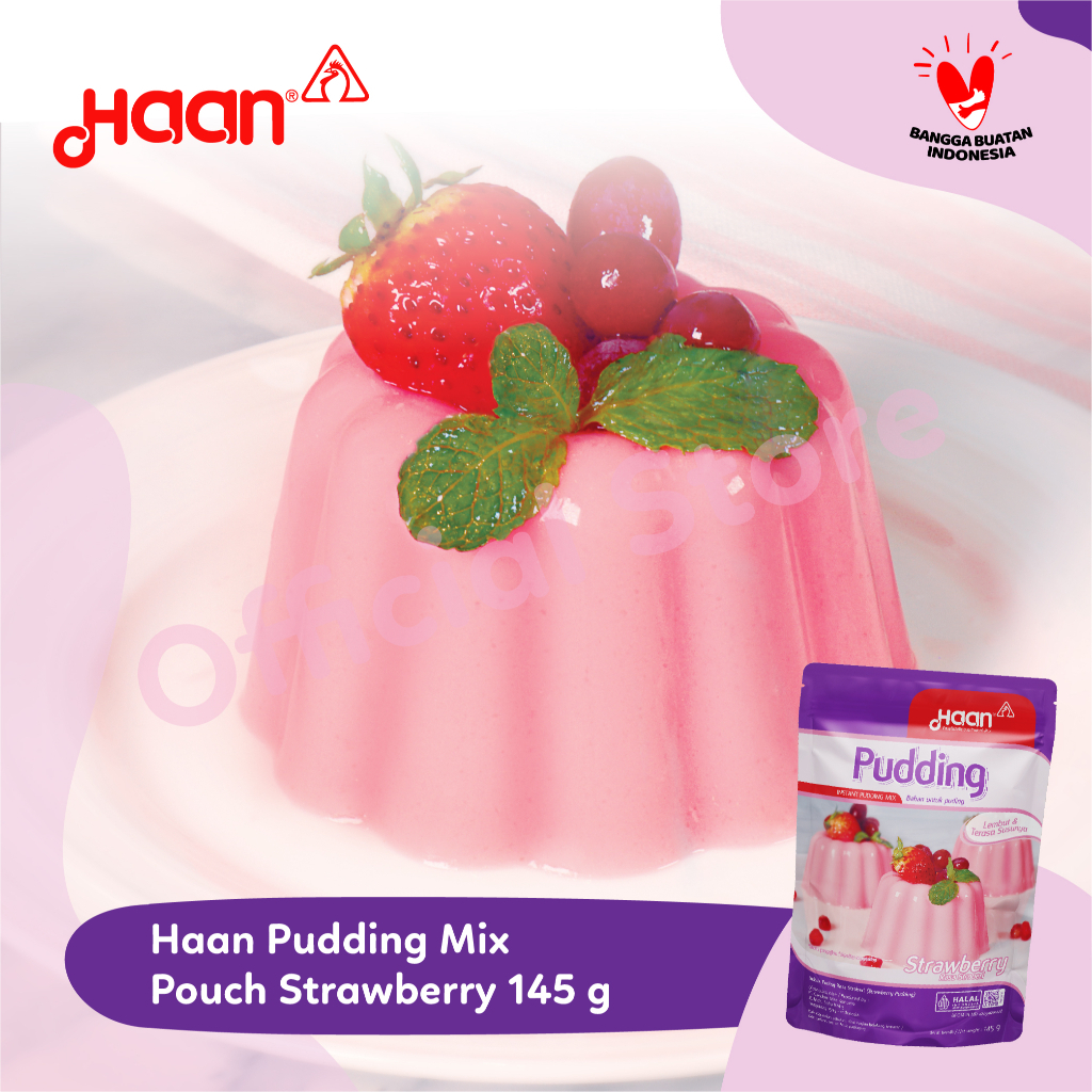 

[oddsolshop] pekanbaru/Haan Premiks Puding Rasa Stroberi 145GR Premix Pudding Strawberry