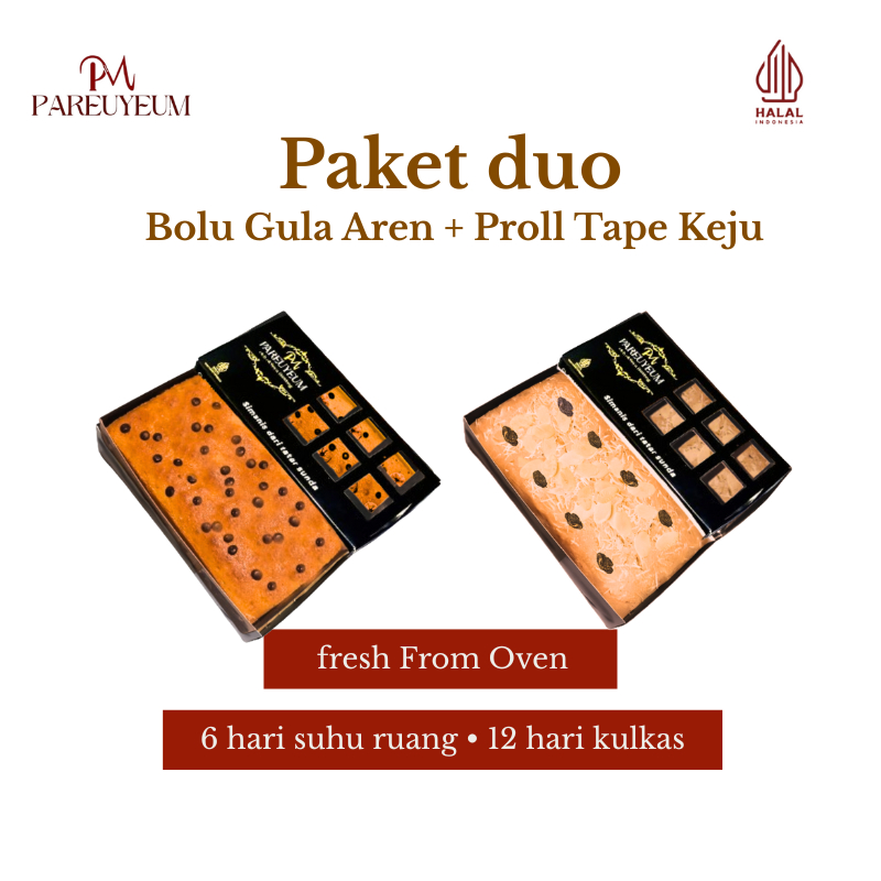 

Paket 2 box Bolu gula Aren+Proll tape keju