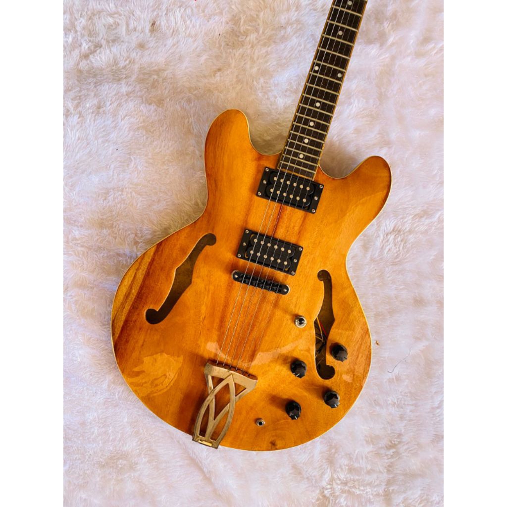 Gitar Elektrik Hollow Body Natural
