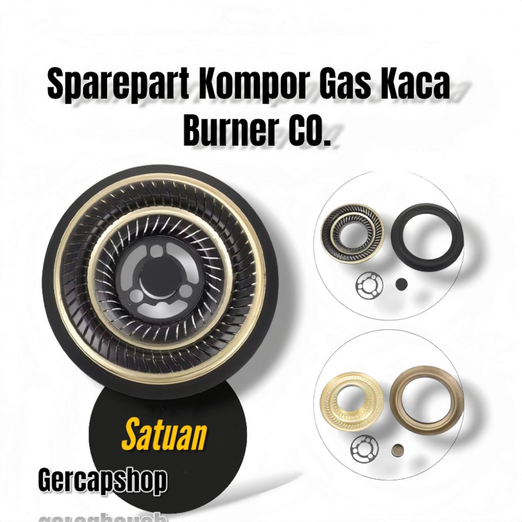 Sparepart Burner Kompor Gas Kaca Tanam Universal | Progas Niko Domo Riviera