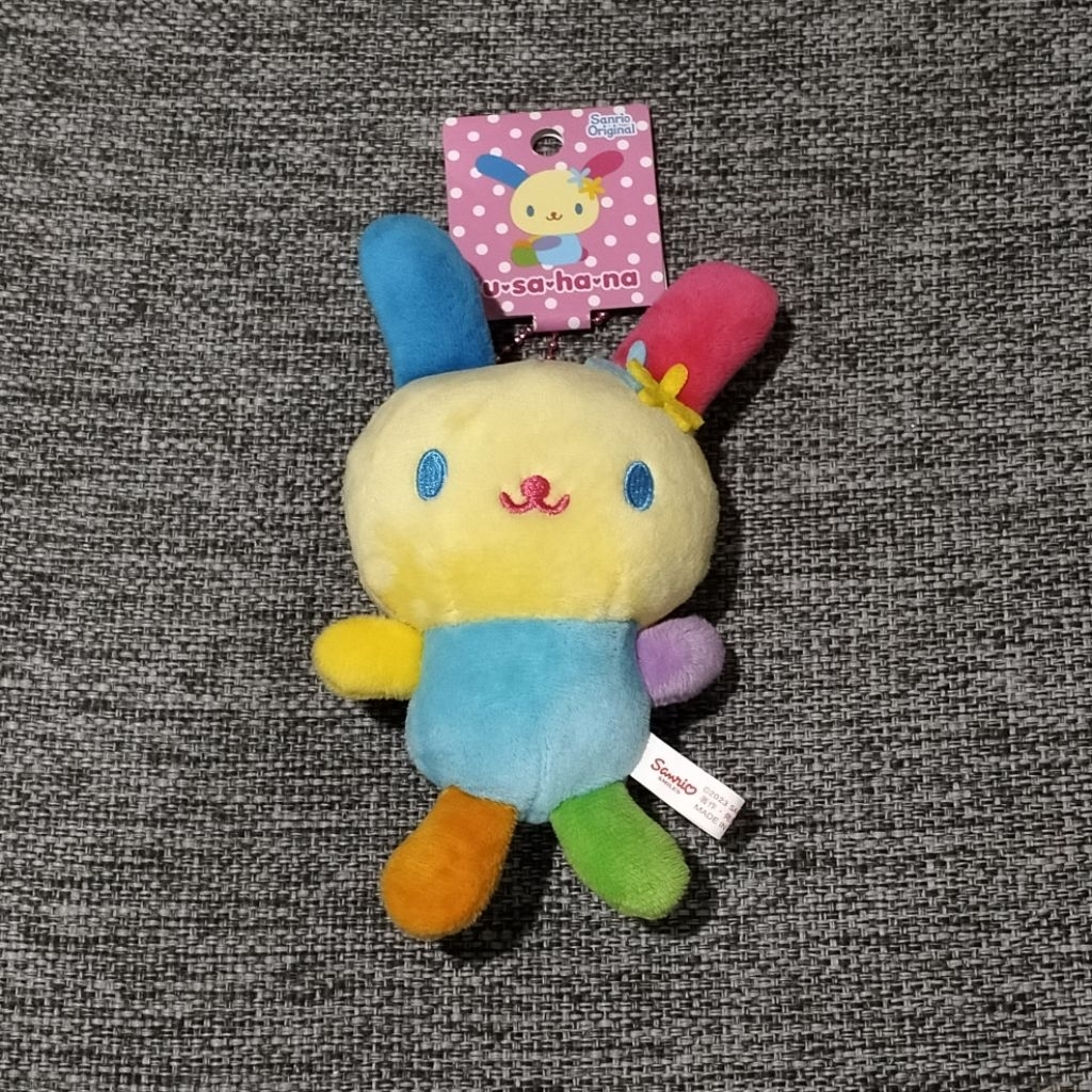 sanrio usahana plush keychain