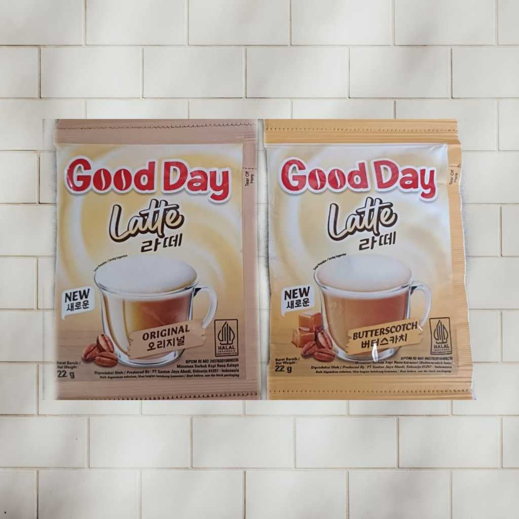 

BARU KOPI RENTENGAN GOODDAY KOREAN LATTE ORIGINAL KOREAN LATTE BUTTERSCOTCH good day cappucino good daya carrabian nut chocino moccacino original vanilla latte kopi abc kapal api kopi susu gula aren mic special mix