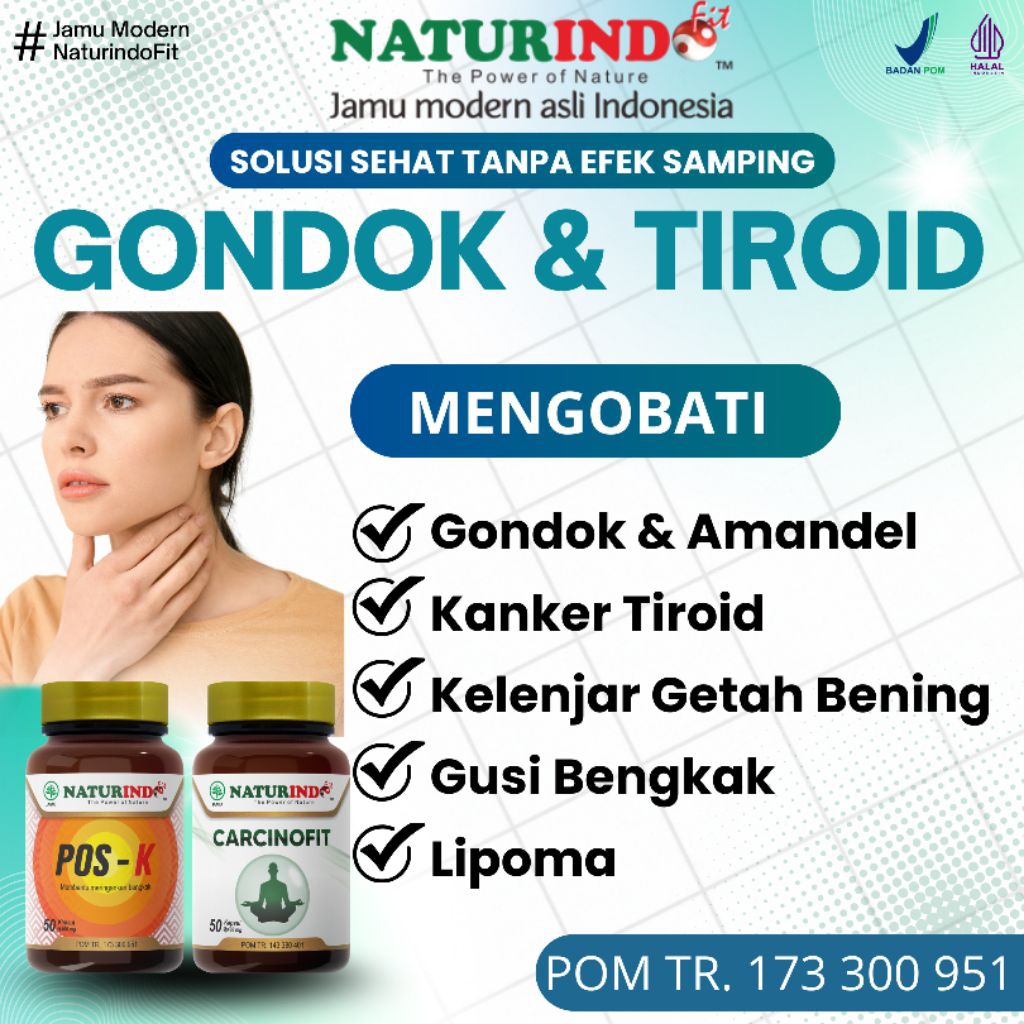 Obat Gondok Amandel Benjolan Tiroid Pembengkakan Pos k Naturindo
