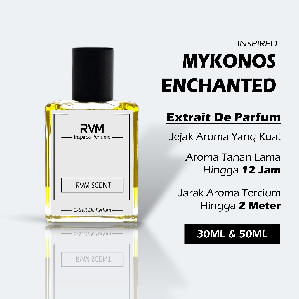 RVM Parfum Mykonos Enchanted Aroma Wangi Tahan Lama Extrait De Parfum 30 ML 50 ML