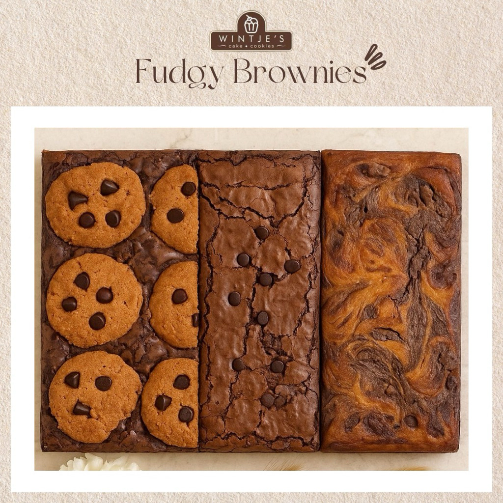 

Fudgy Brownies by Wintje’s Cake / Brookie / Brownies Cookie / Brownies Cream Cheese / Brownies Jakarta