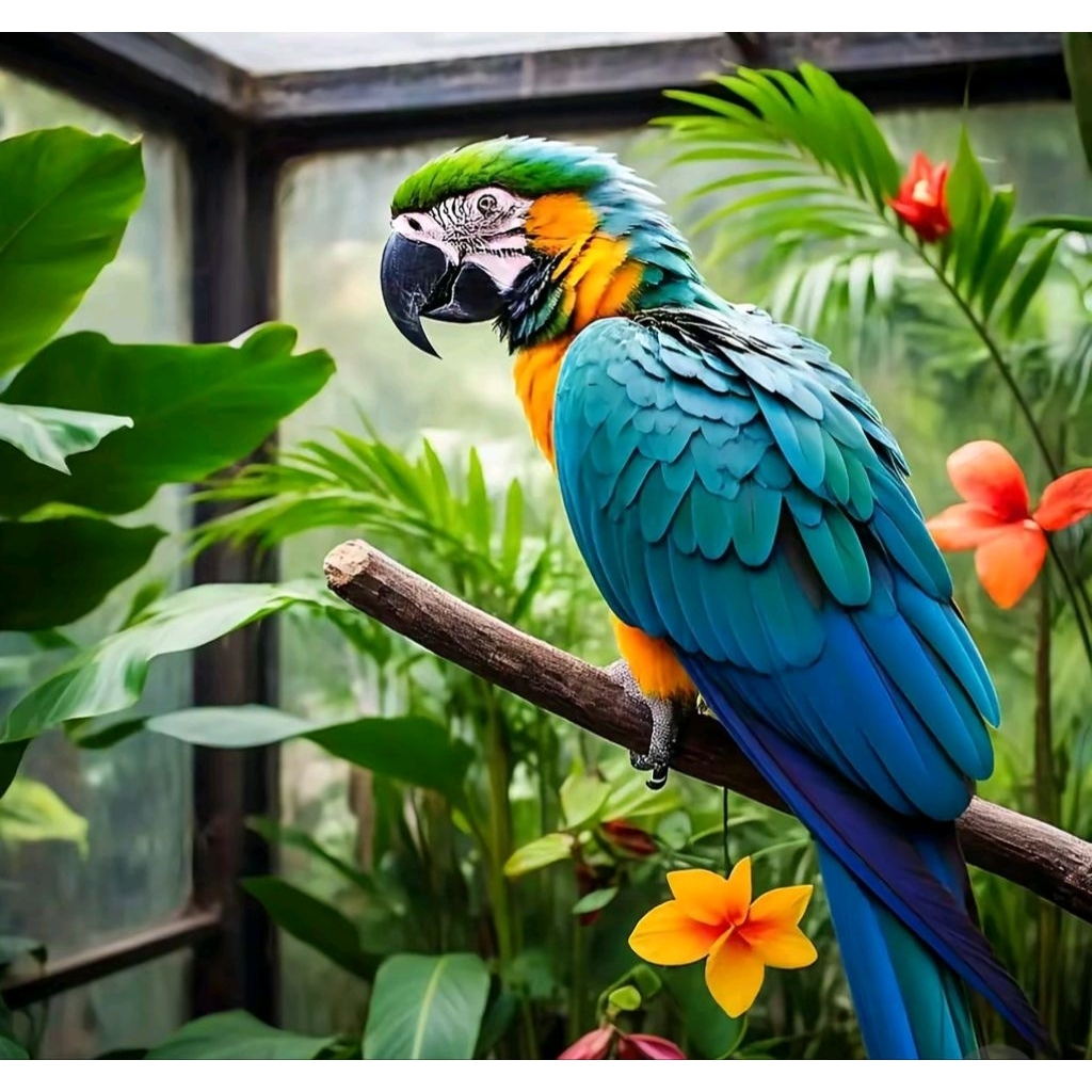 paket bundle 2 telur burung macaw Blue and Gold fertil