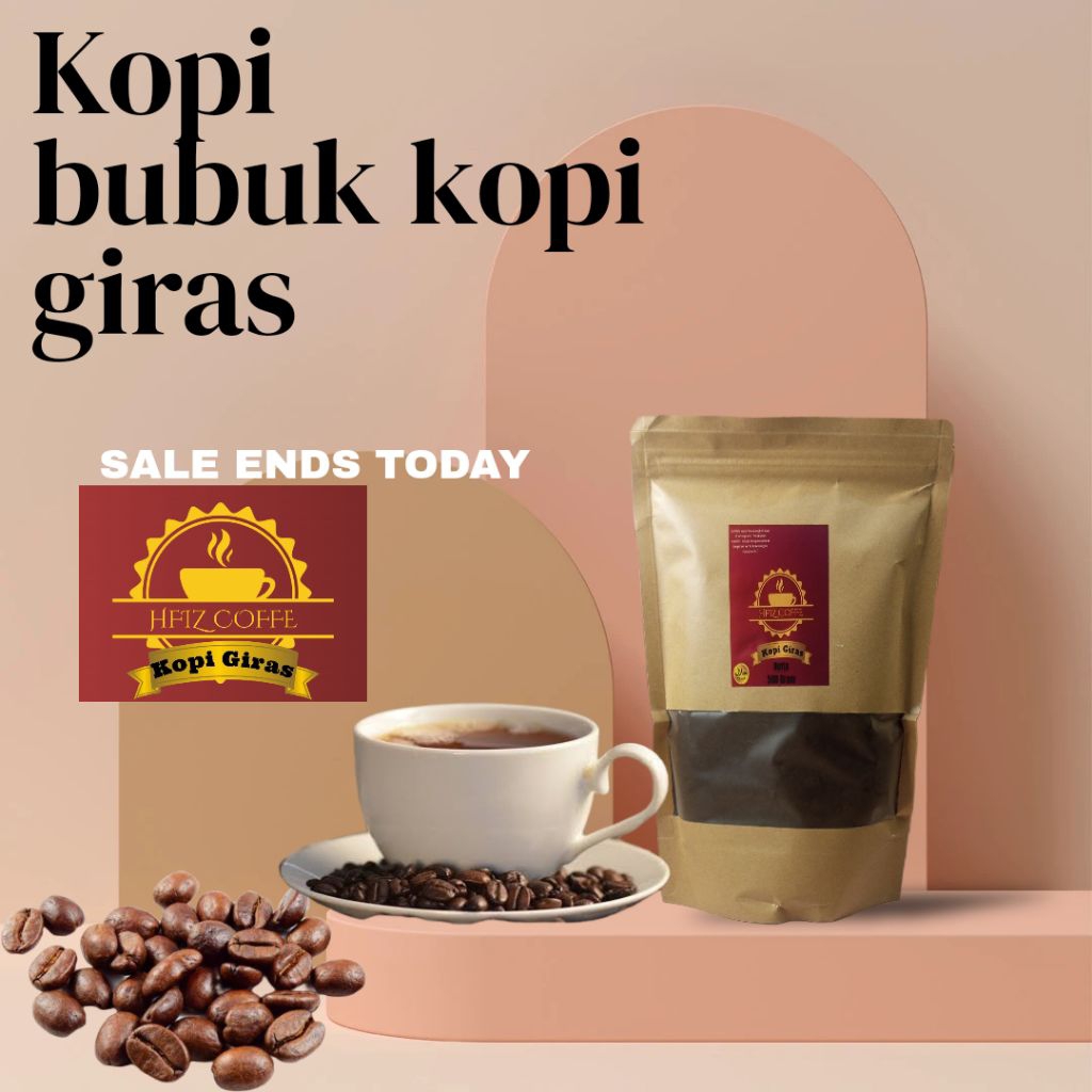 

Kopi Bubuk Murni 100% Kopi Giras 200 grm