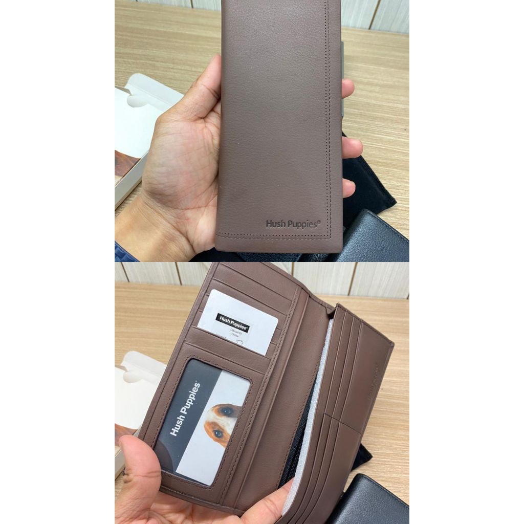 READY DOMPET PANJANG RFID HUSH PUPPIES 100% ORIGINAL (FREE BOX)