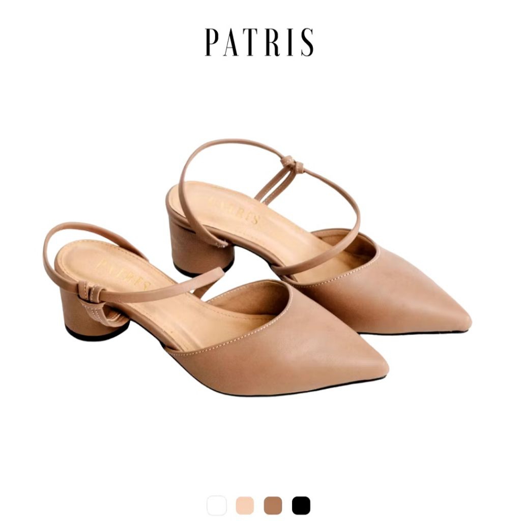 Heels Patris Warna Taupe Original