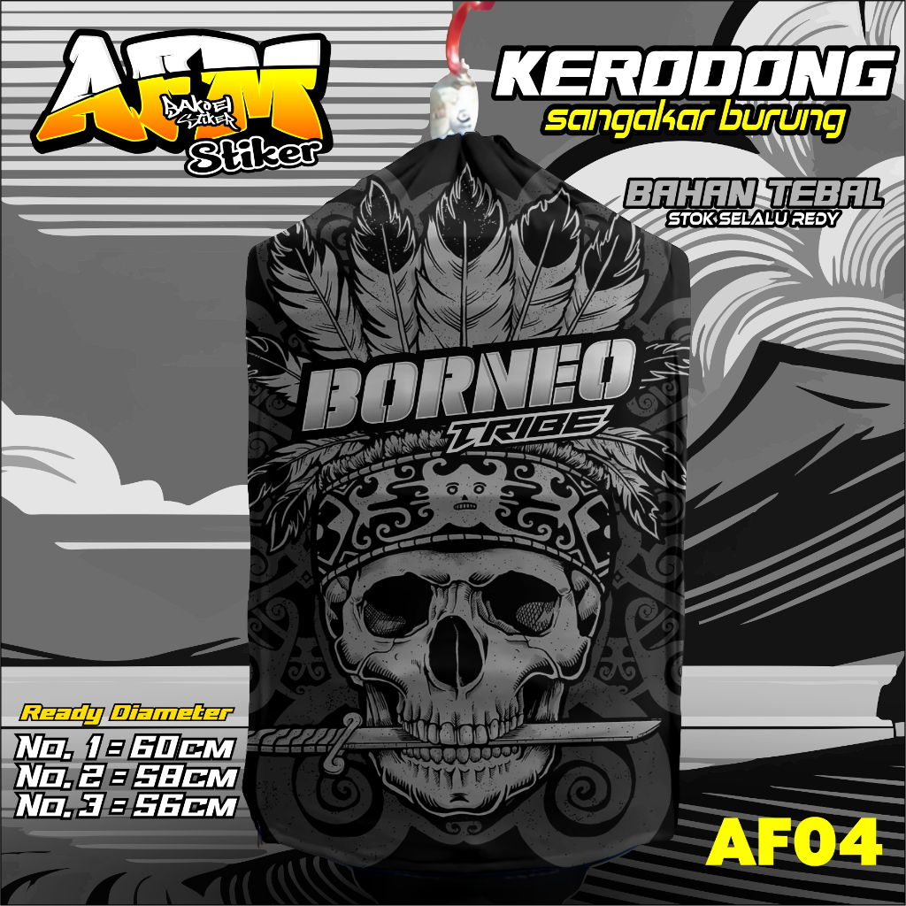 Kerodong Sangkar murai borneo tribe Bisa Request Nama Berkualitas AFM