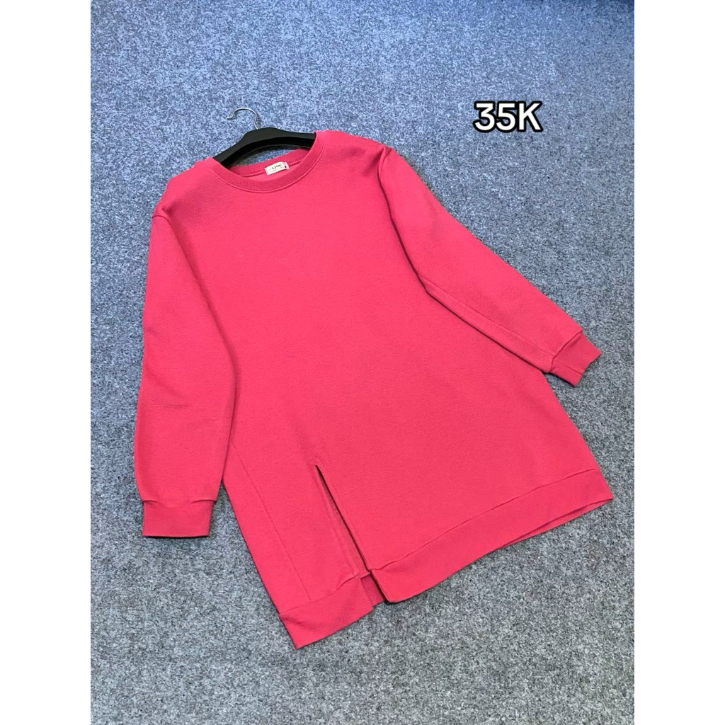 SWEATER TUNIK PINK FUSCHIA