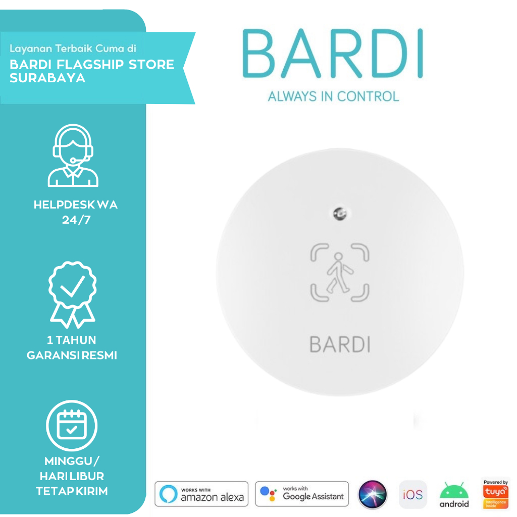 BARDI Smart Human Presence Sensor Detector Smart Motion Human Body Detection Sensor