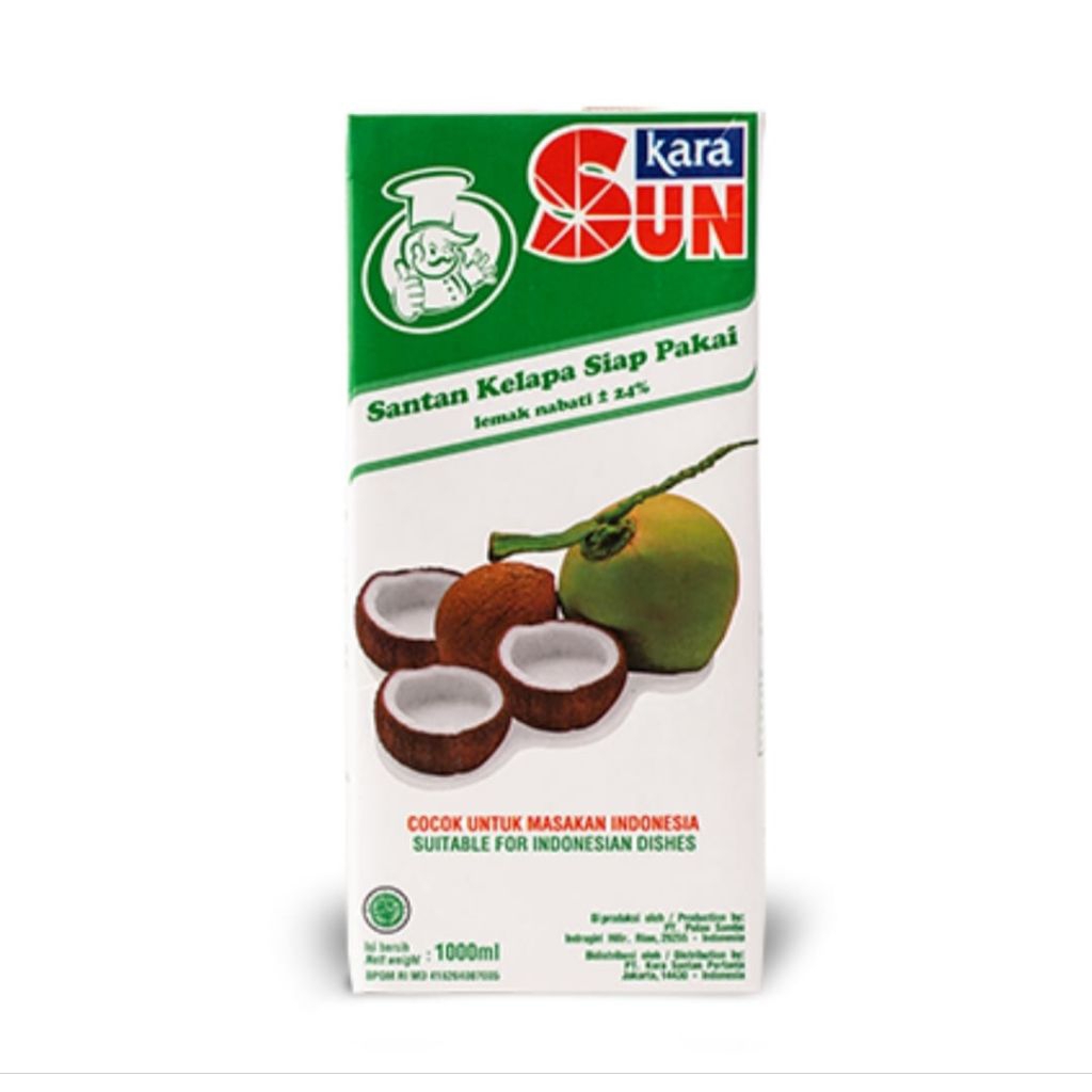 

Sun Kara Santan Kelapa Siap Pakai 1000ml