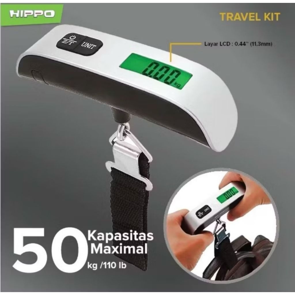 A - Timbangan Gantung Digital  50kg / Timbangan Digital Timbangan koper / Timbangan Travel 50 kg