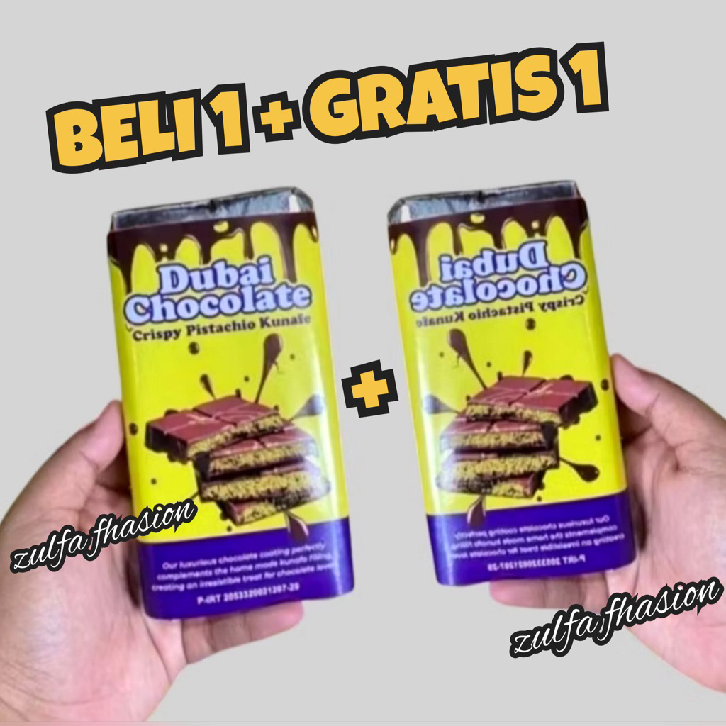 

PROMO BELI 1 + GRATIS 1 Coklat Dubai Original "PISTACHIO KUNAFE" Chocolate Viral Lembut Meleleh Dimulut, Berat ±270 gr, Ukuran 16x8 cm ,Food Cocoa Cemilan Makanan Cokelat terlaris