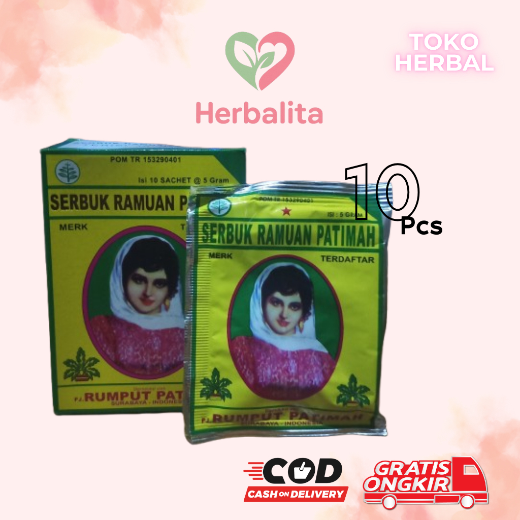 

Herbalita - Jamu Rumput Fatimah Serbuk Isi 10 Sachet pelancar
