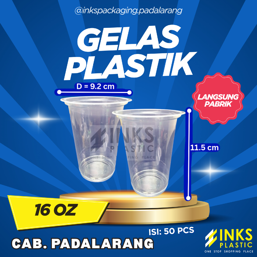 GELAS PLASTIK 16 OZ