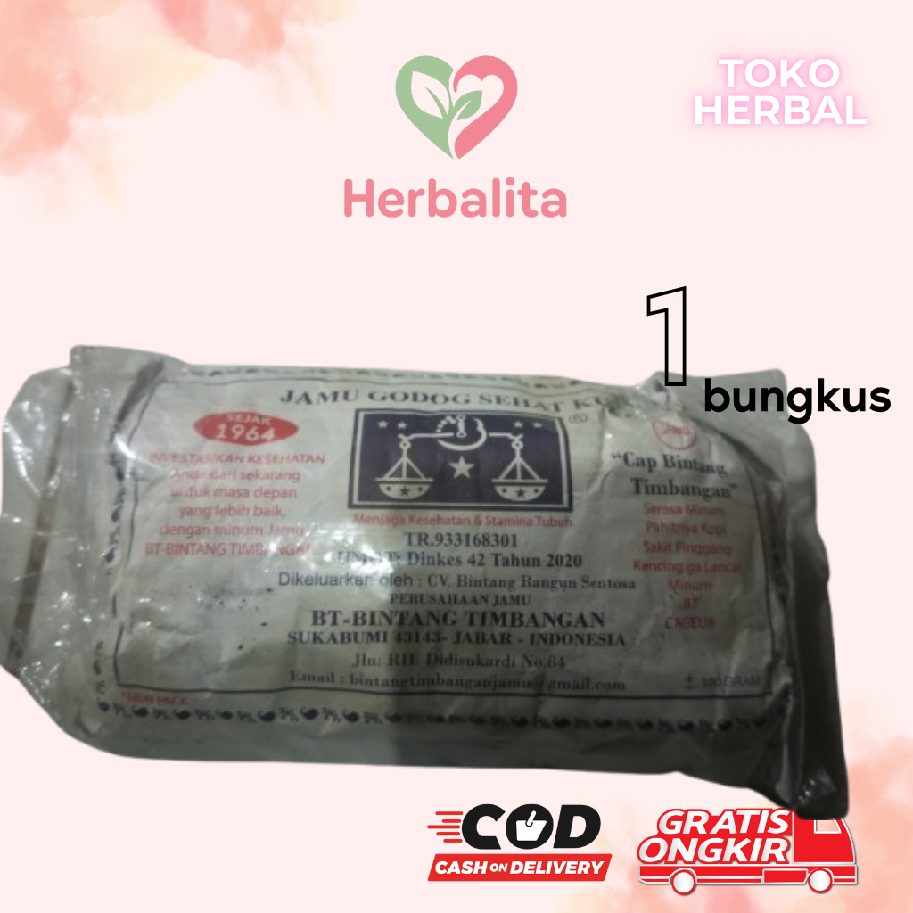 

Jamu godog godogan godok godokan sehat cap timbangan ampuh original Herbalita