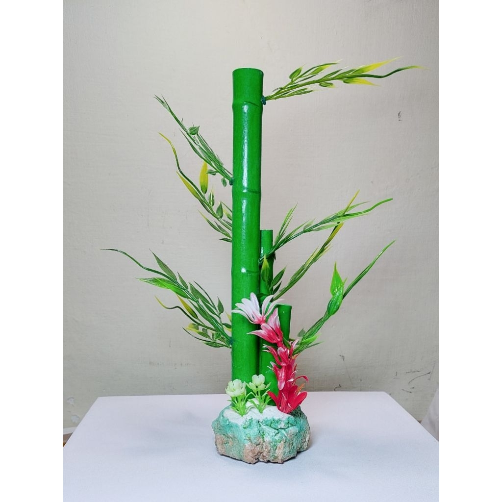 Tanaman Bambu Palsu Hiasan Akuarium
