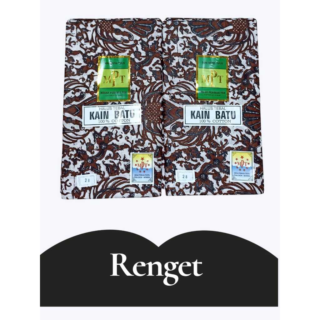 kain jarik renget batik MPT kain batu lembaran bahan halus katun