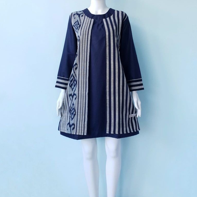 Tunik Fahira Tenun Troso Original Baju Batik Wanita Batik Kerja Batik Tenun Natal Baju Kerja Guru