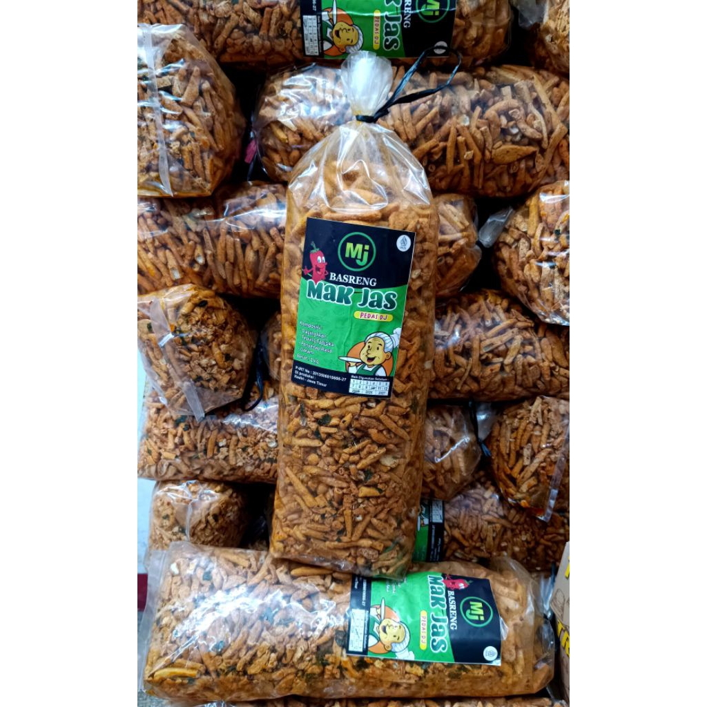 

BASRENG STIK PEDAS DAUN JERUK KEMASAN 1KG ANEKA SNACK CAMILAN