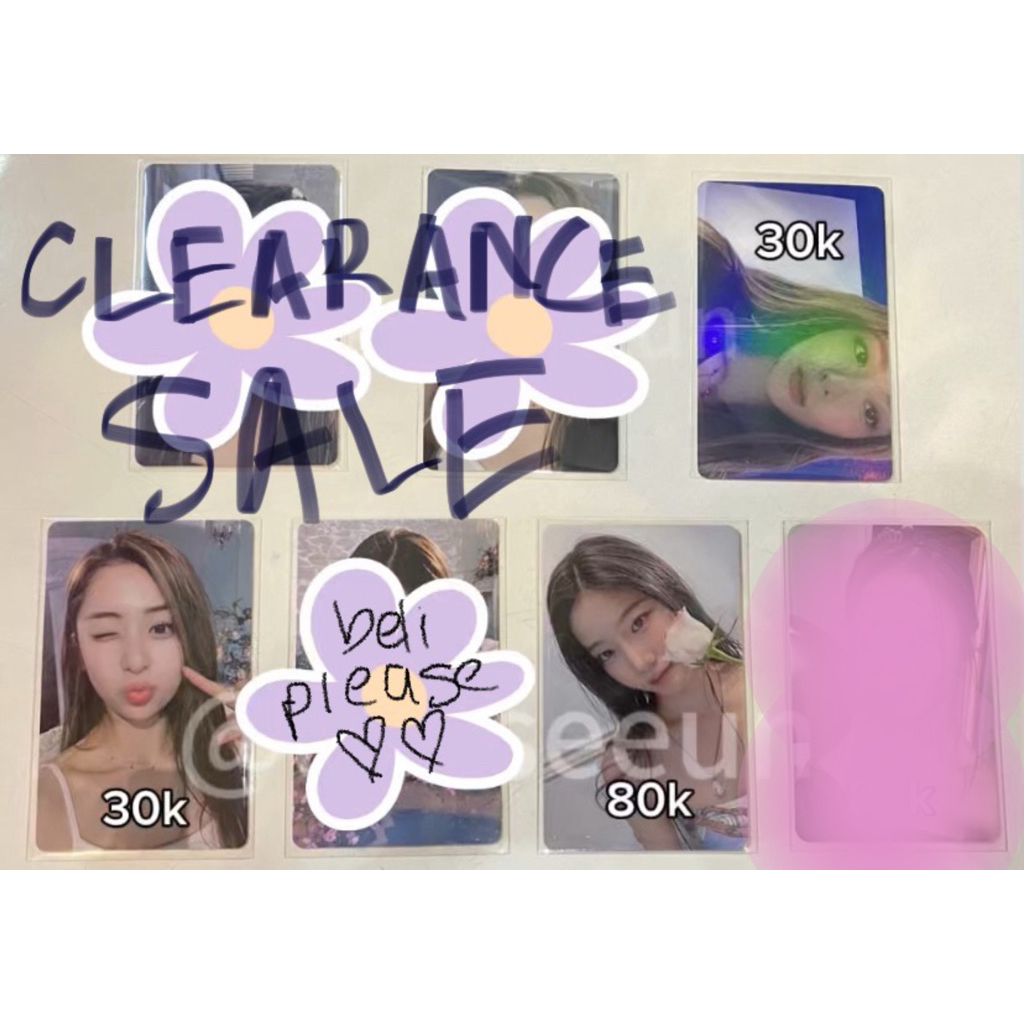CLEARANCE SALE PHOTOCARD LE SSERAFIM FEARLESS pc yunjin garam kazuha
