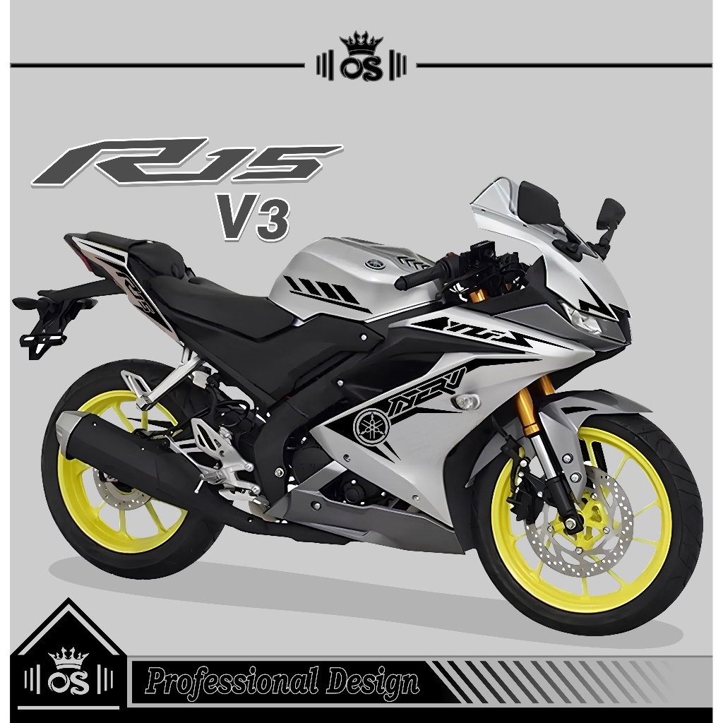 STRIPING R15 V3 / MTF 25 / STIKER CUTTING / STIKER MOTOR R15 / STIKER YAMAHA R15 V3/ STIKER / KEREN