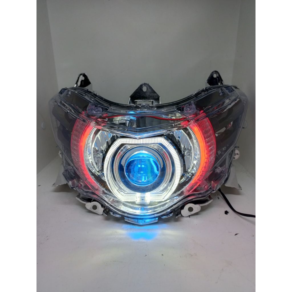 REFLEKTOR LAMPU DEPAN SOUL GT115 LAMPU ALA BILED UKURAN 4.5 INC PLUS ALIS