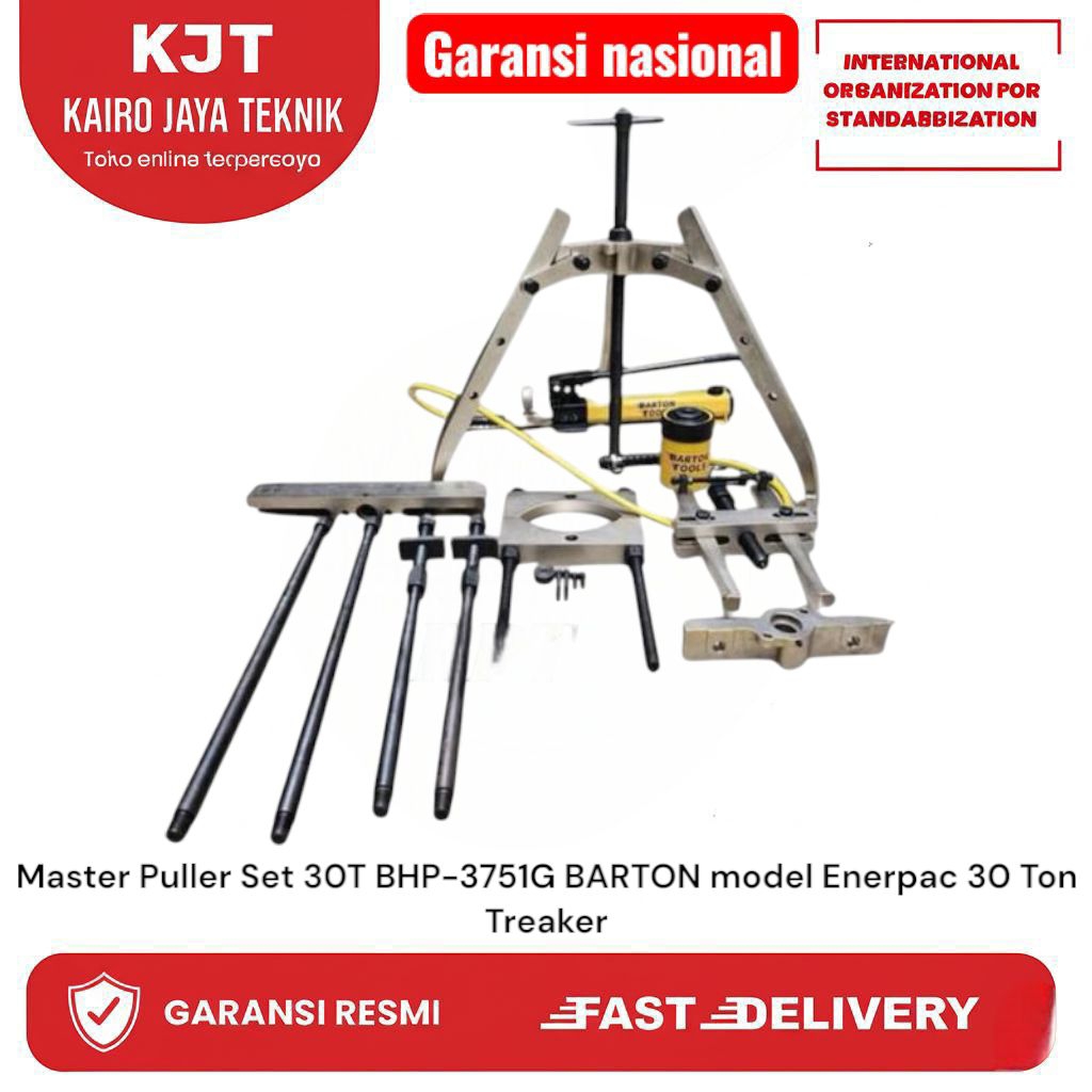 Master Puller Set 30T BHP-3751G BARTON model Enerpac 30 Ton Treaker
