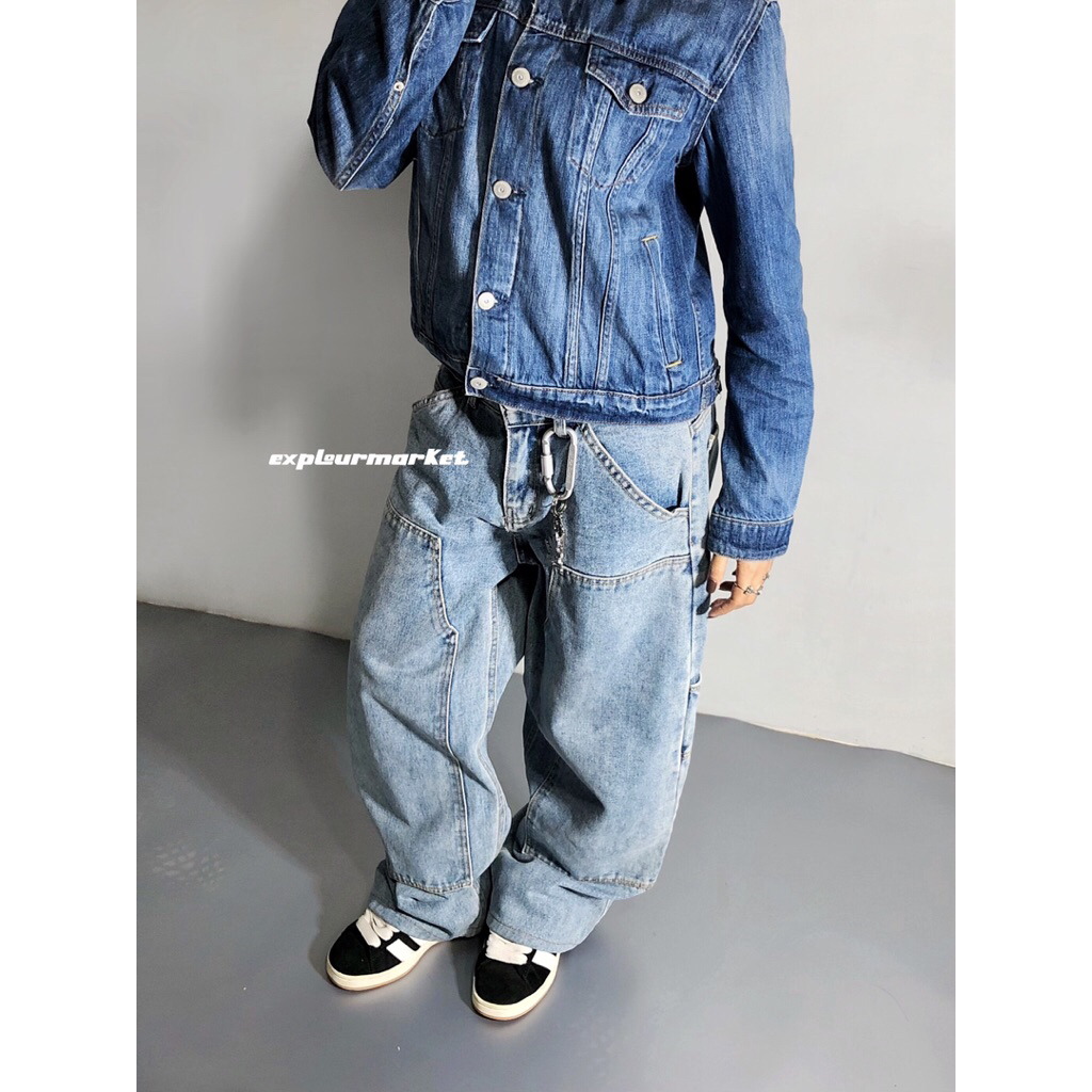 EARTH BLUE TRUCKER DENIM