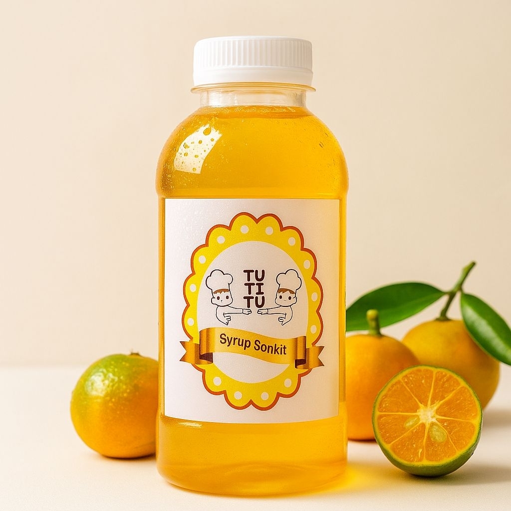 

syrup jeruk sonkit tutitu asli kalimantan jeruk kunci, jeruk kasturi