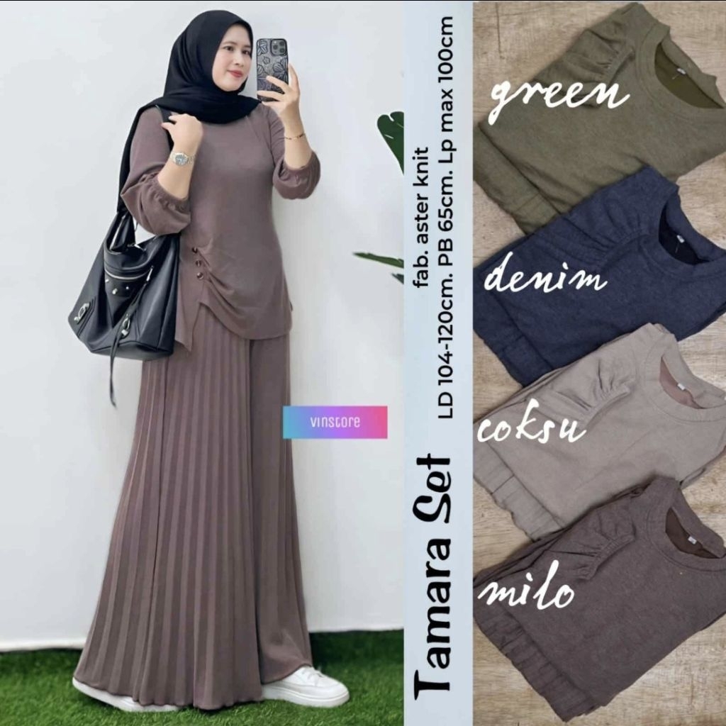 TAMARA SET KULOT PLISKET