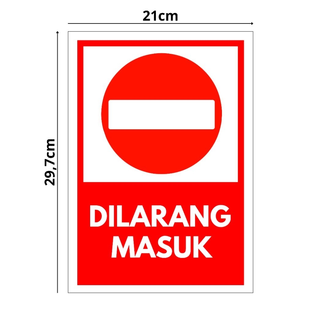 

Stiker K3 Dilarang Masuk (Waterproof)
