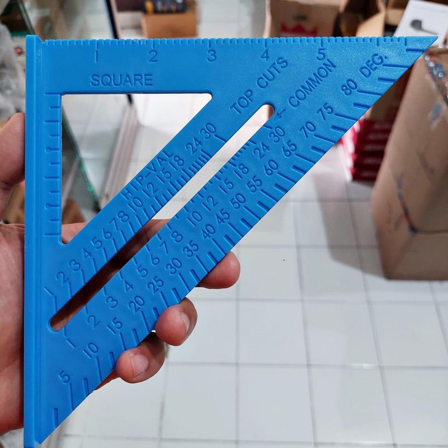 

MOLLAR PSR7 SPEED SQUARE 7" PENGGARIS SIKU SEGITIGA PLASTIK ERGOCAST BLUE 7 inch